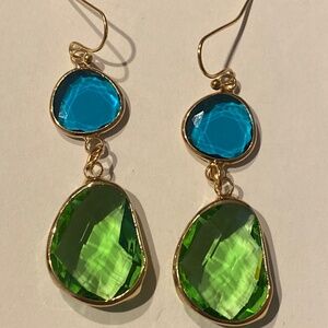 Green and Turquoise Earrings